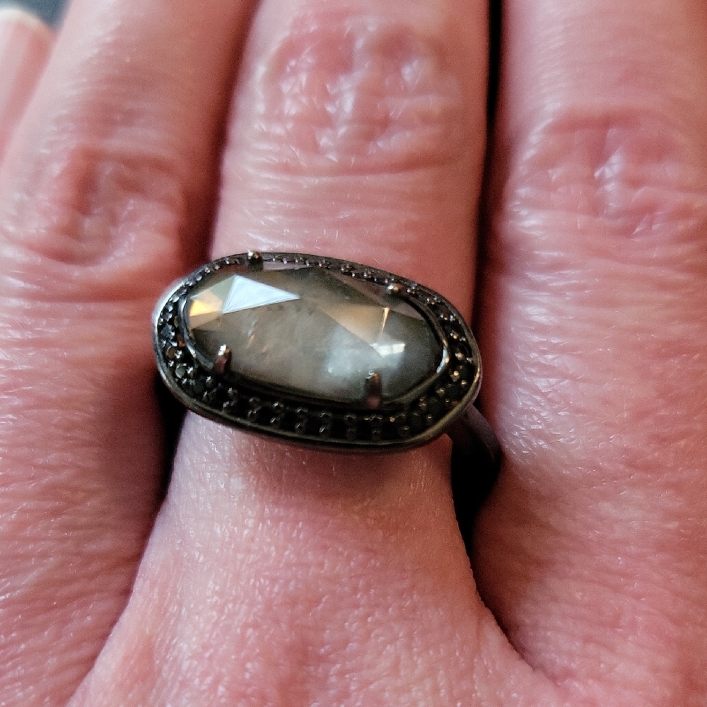 Kendra Scott Emmaline Mirror Rock Ring Sz 8